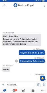 Nachrichten-Verlauf